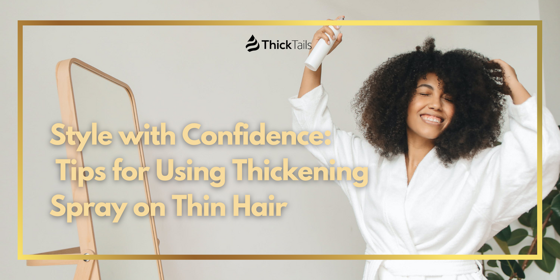 styling thin hair with thickening spray	