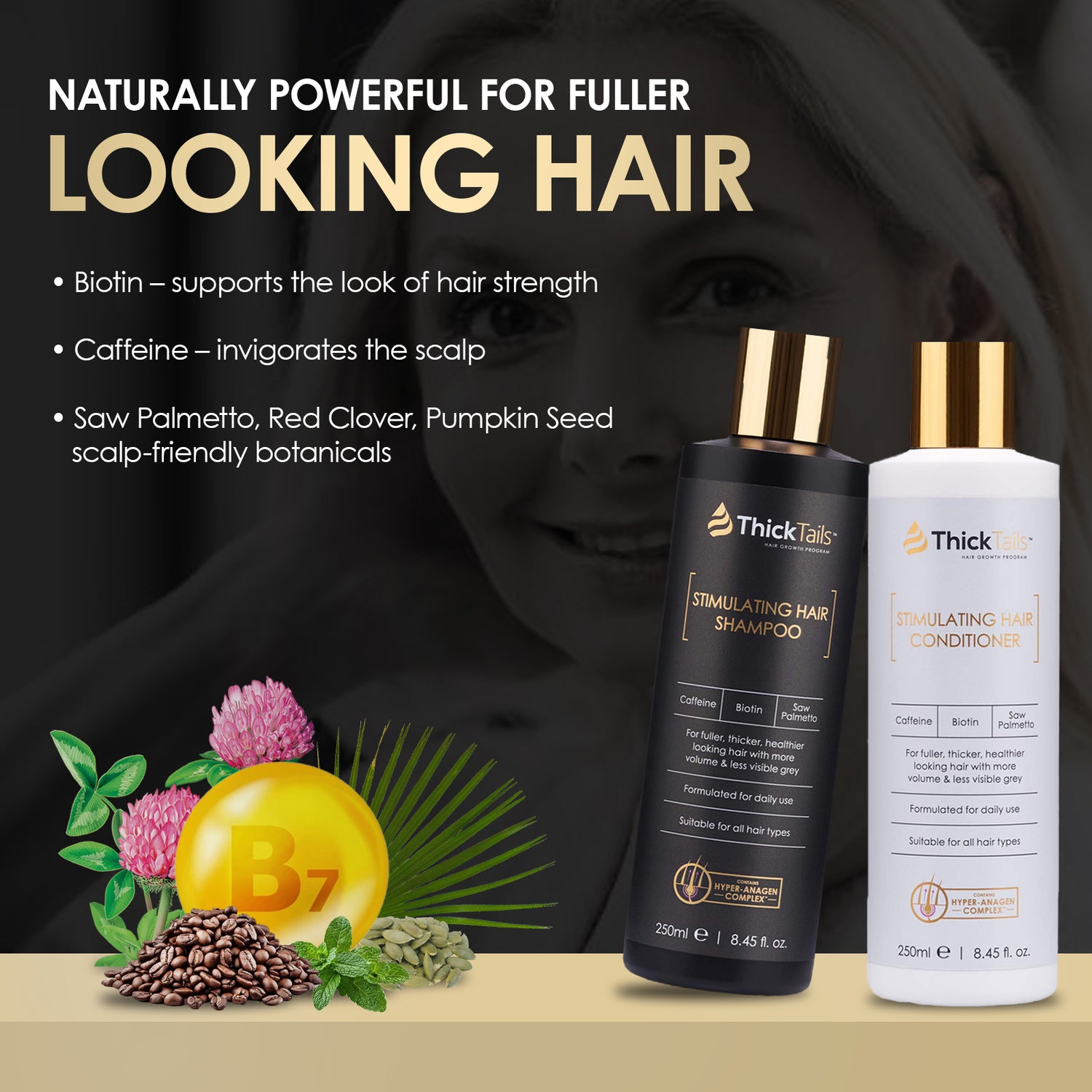 ThickTails Stimulating Hair Growth Shampoo &amp; Conditioner | Dual Pack