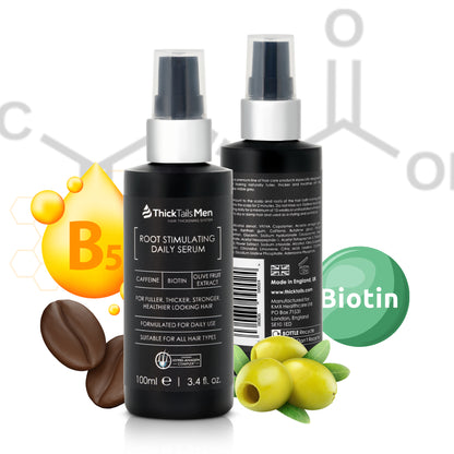 ThickTails Men’s Root Stimulating Leave-In Serum | 3 Pack (Buy 2, Get 1 Free)