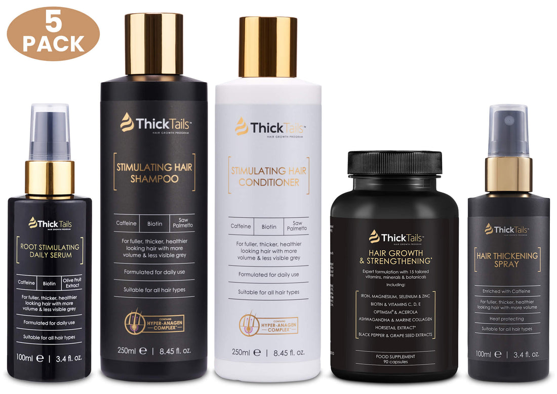 ThickTails Full Ultimate Hair Thickening System | 5-Pack