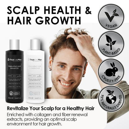 ThickTails Men’s Hair Revitalisation Bundle | 3 Pack for Hair Growth &amp; Scalp Health