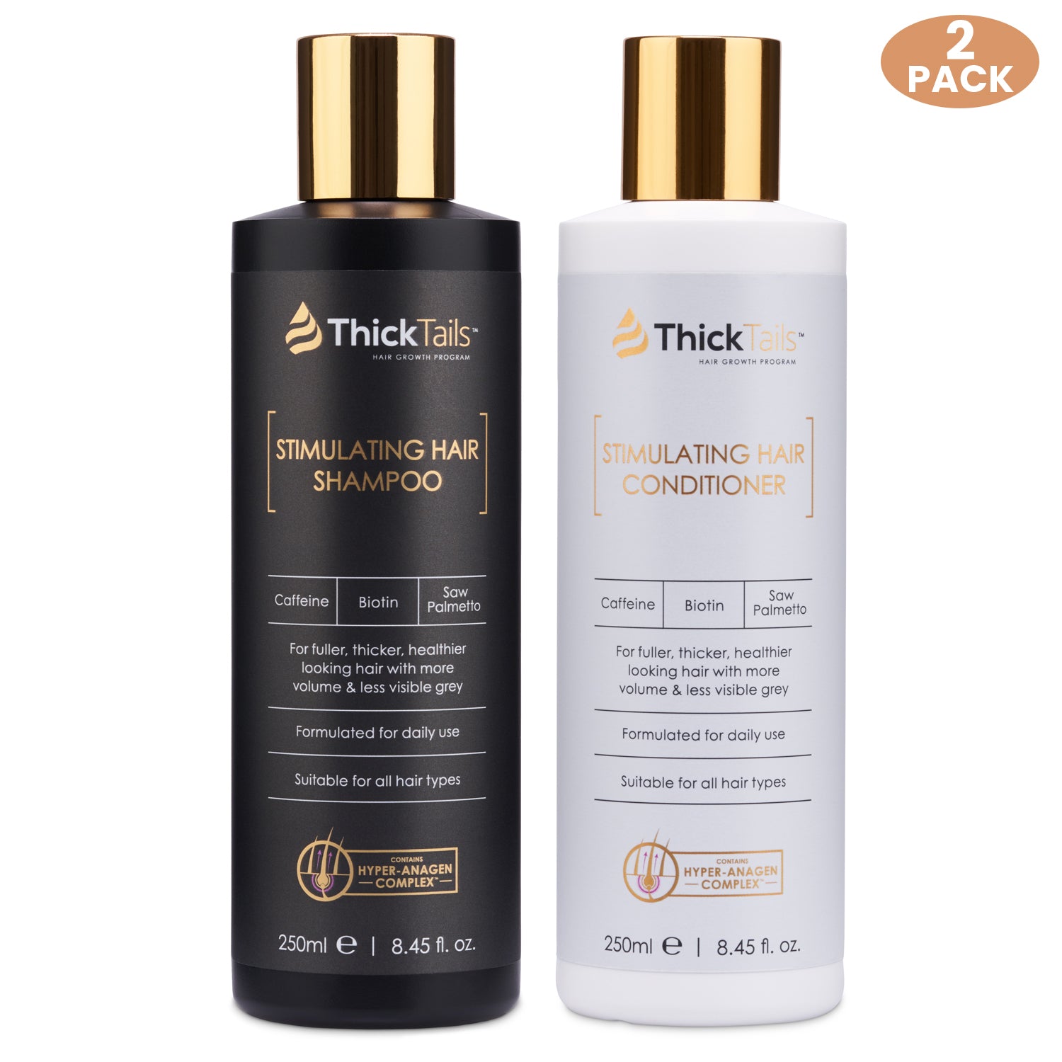 ThickTails Stimulating Hair Growth Shampoo & Conditioner | Dual Pack