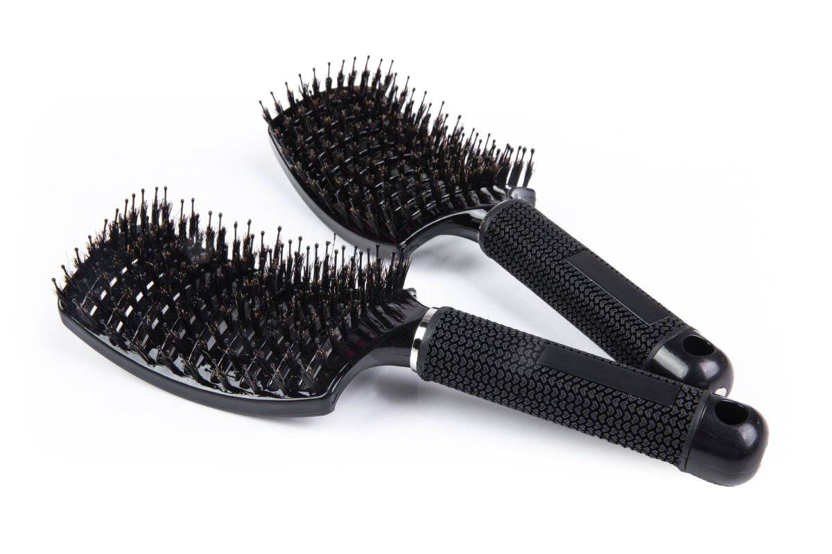 Vented Boar Bristle Professional Hair Brush by ThickTails