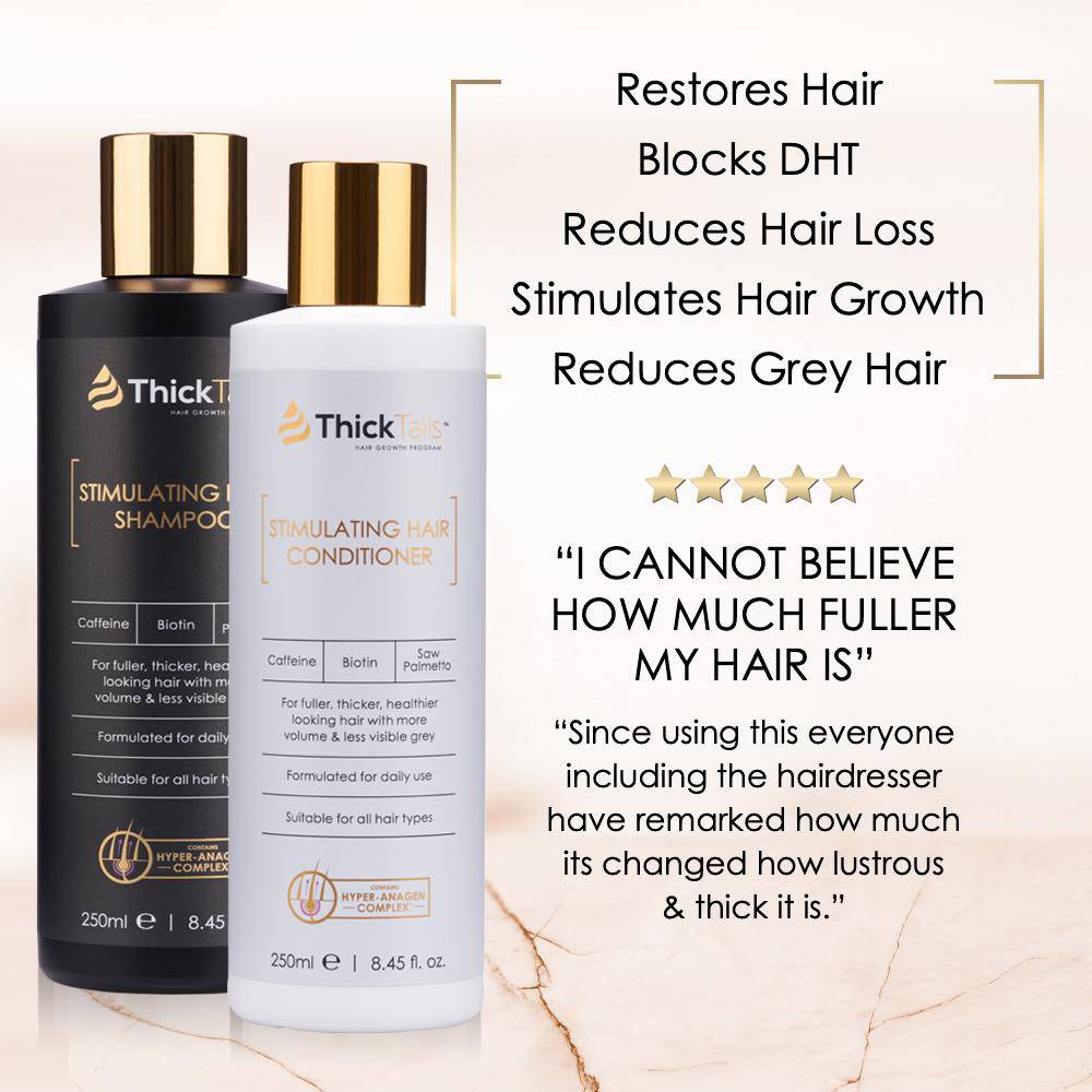 Biotin Hair Growth Shampoo and Conditioner for Women by ThickTails