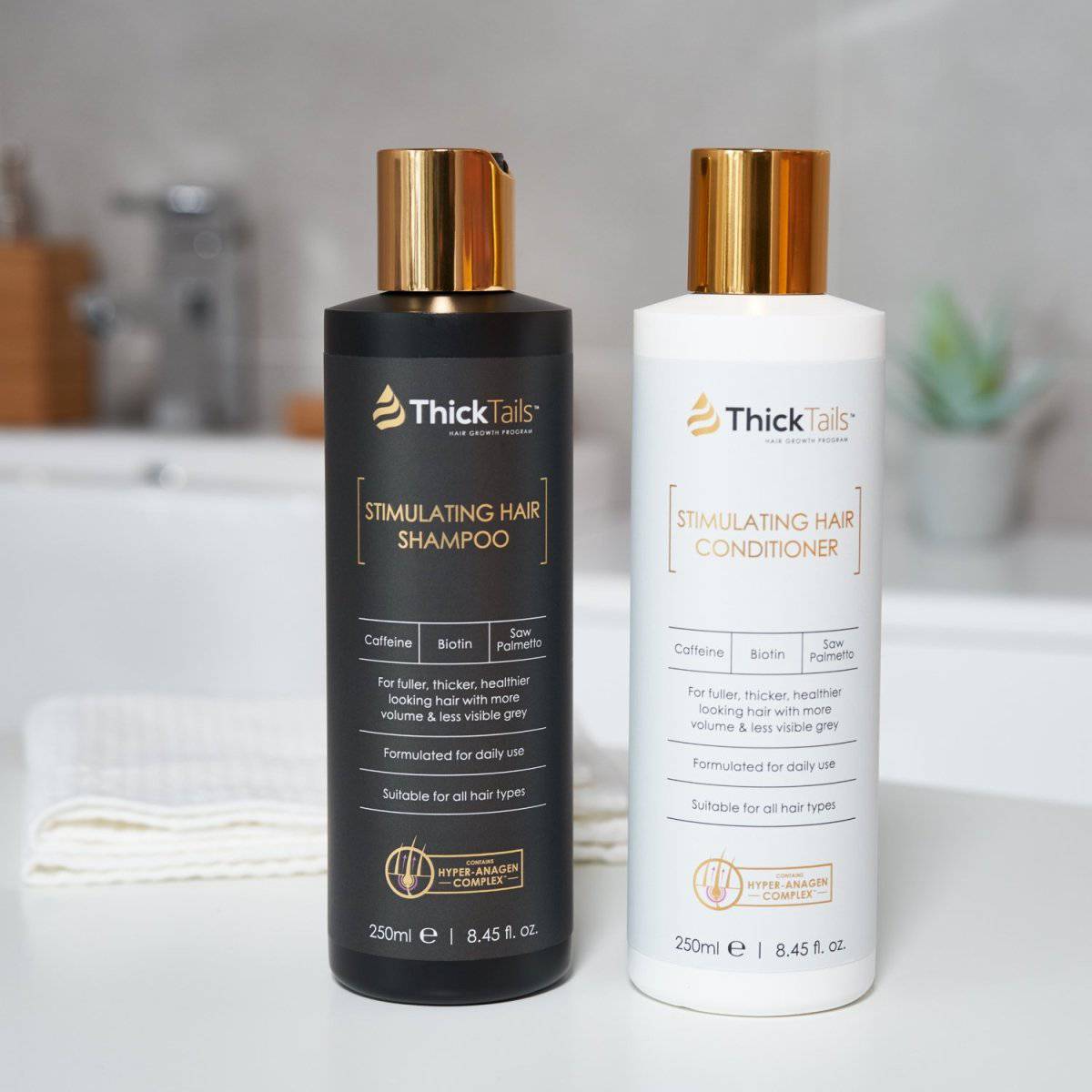 Biotin Hair Growth Shampoo and Conditioner for Women by ThickTails