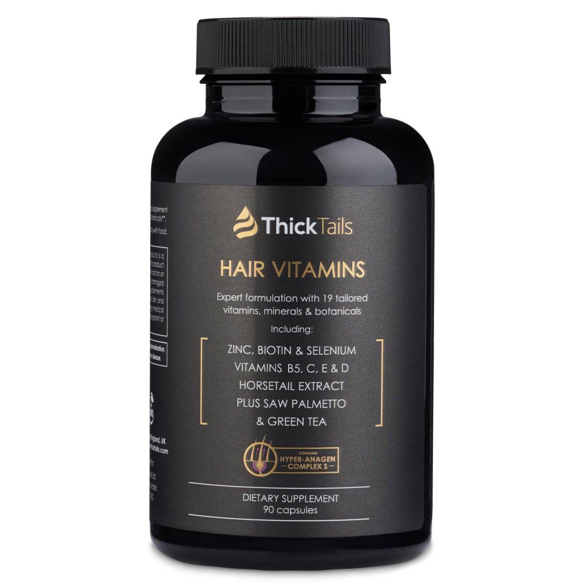 ThickTails Hair Growth & Strengthening Vitamins | 90 Capsules | 1 Month Supply